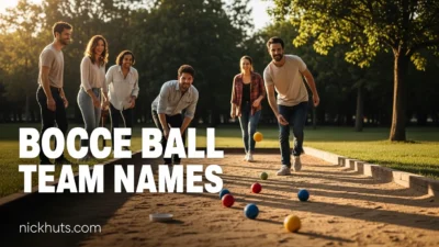 Bocce Ball Team Names
