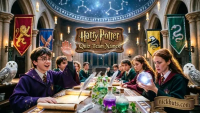 Harry Potter Quiz Team Names