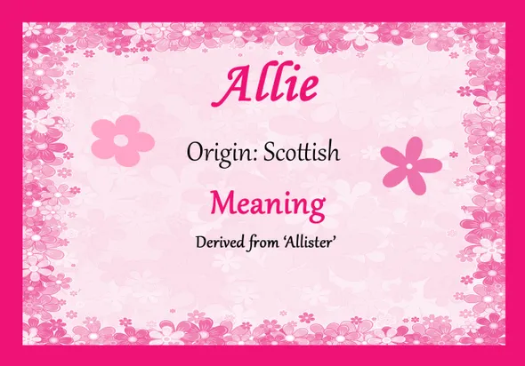 Nicknames for Allie