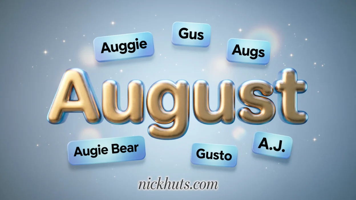 Nicknames for August