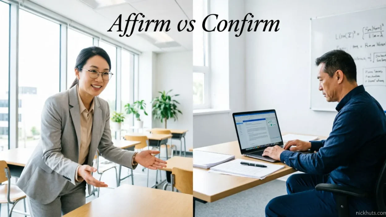 Affirm vs Confirm
