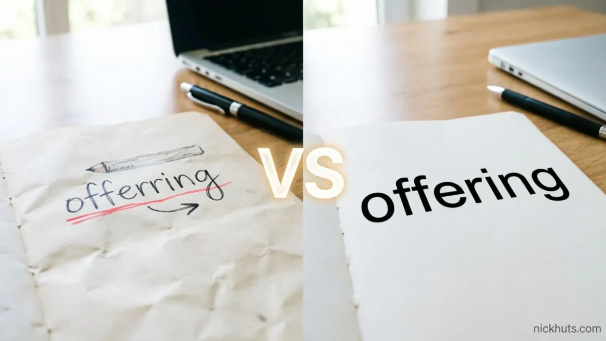 Offerring vs Offering