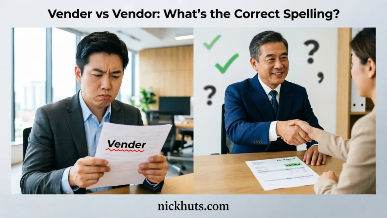 Vender vs Vendor