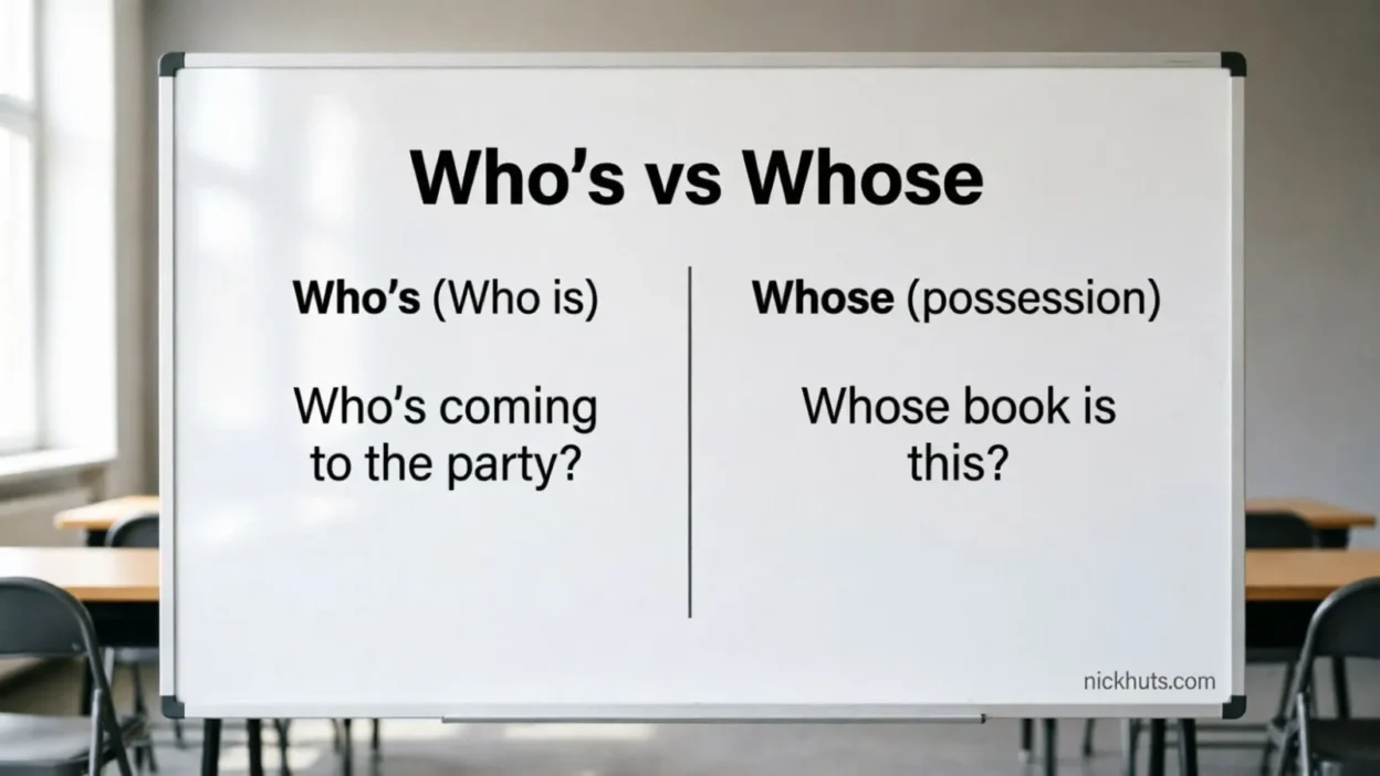 Whos vs Whose