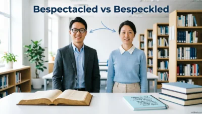 Bespectacled vs Bespeckled