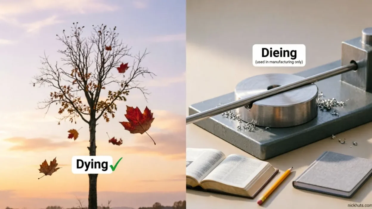 Dying vs Dieing