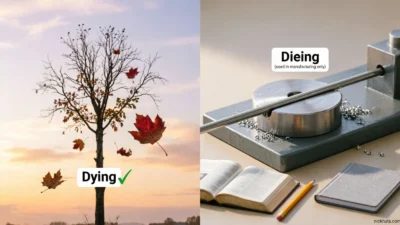 Dying vs Dieing