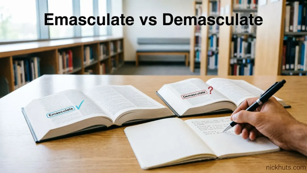 Emasculate vs Demasculate