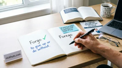 Forgo vs Forego