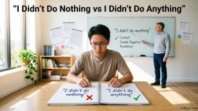 I Didn’t Do Nothing vs I Didn’t Do Anything