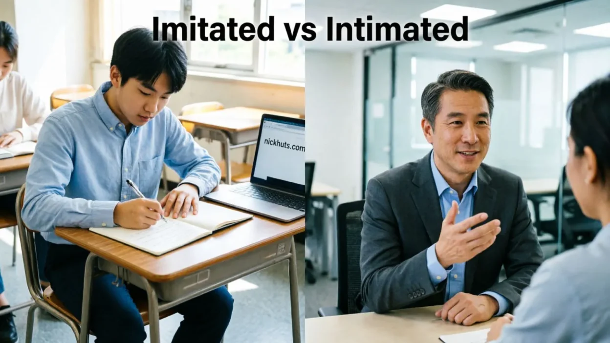 Imitated vs Intimated