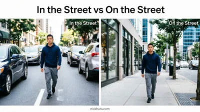 In the Street vs On the Street