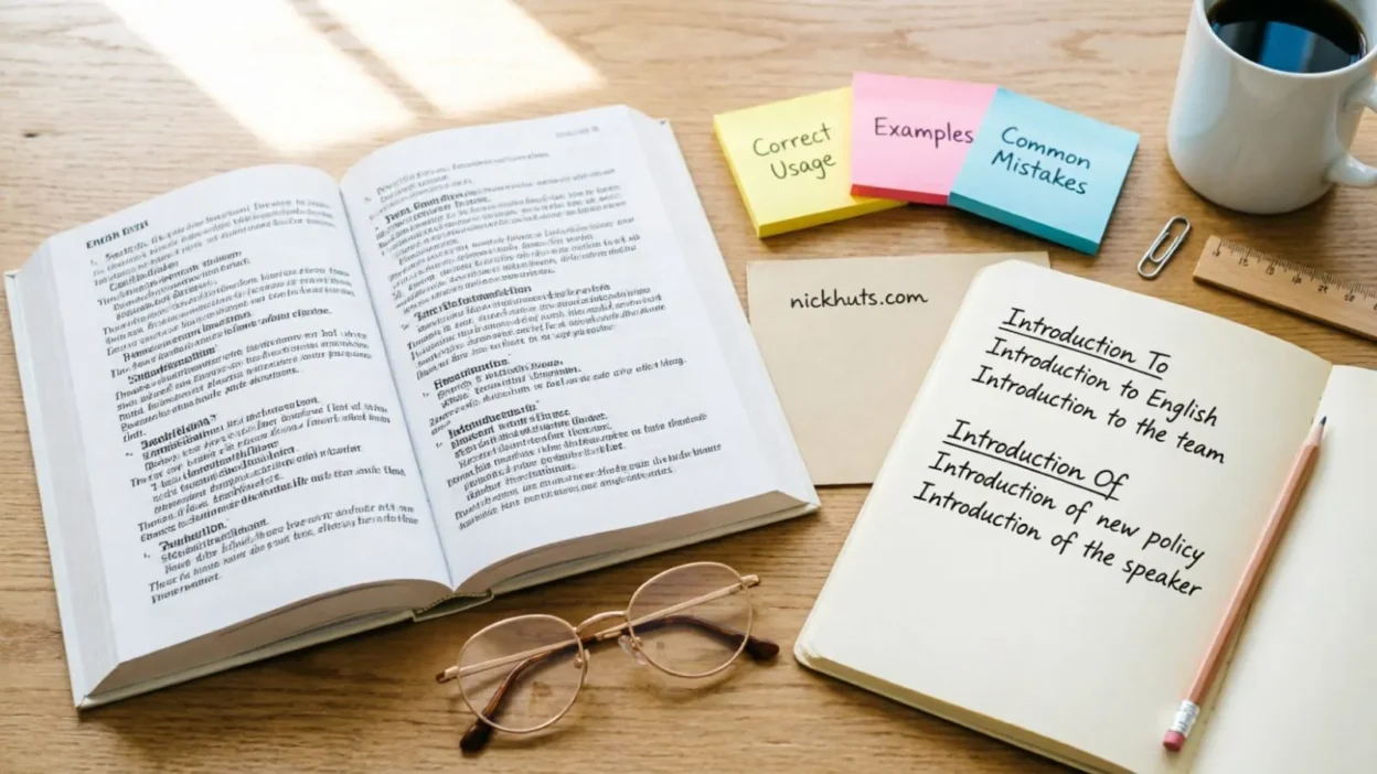 Introduction to vs Introduction of