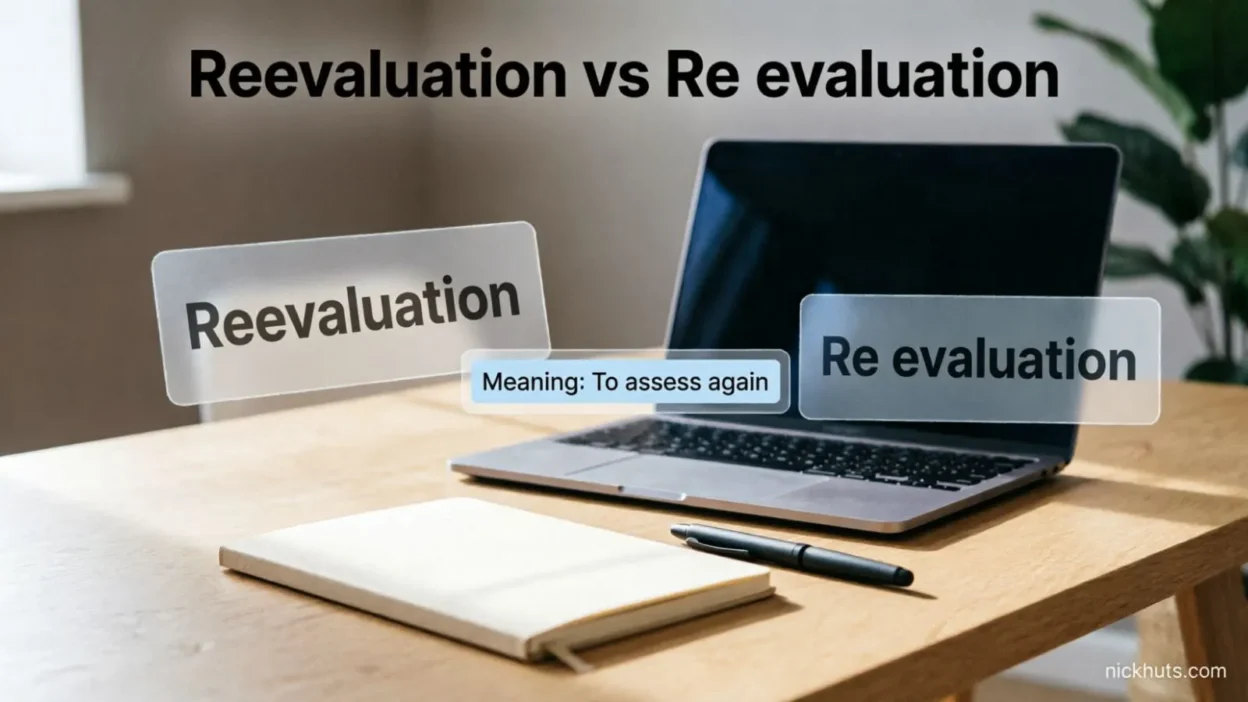 Reevaluation vs Re Evaluation