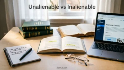 Unalienable vs Inalienable